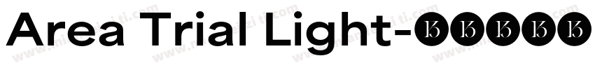 Area Trial Light字体转换